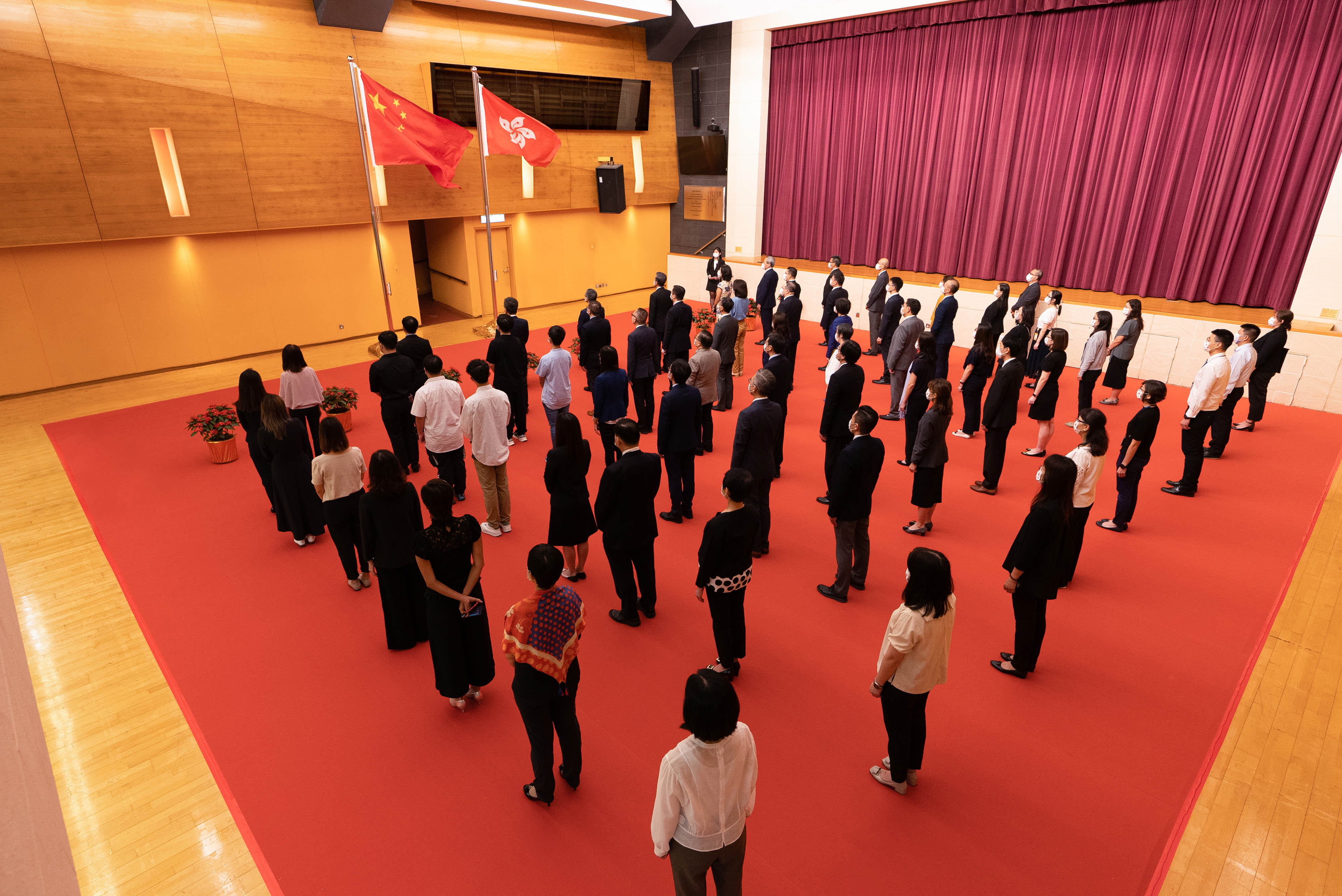 VTC院校今日举行升旗仪式